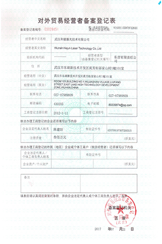 隨州對外貿易證